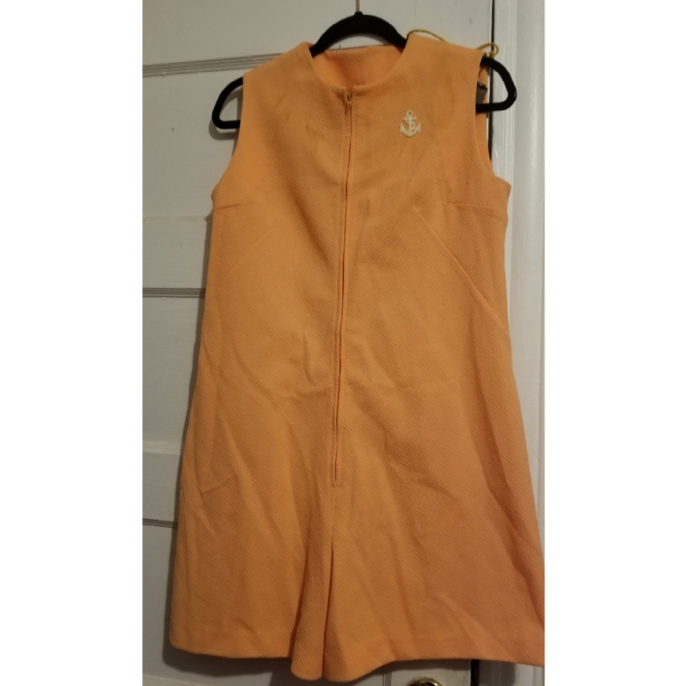 Orange vintage romper